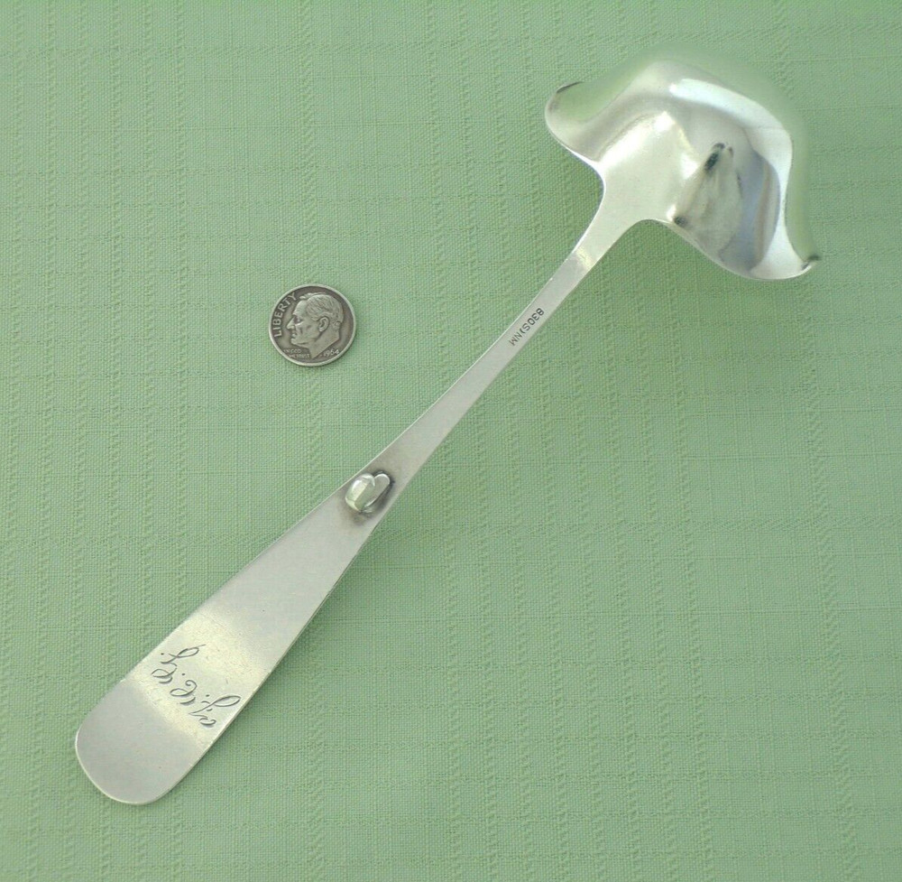 MARTHINSEN 830S Silver NORWAY Norwegian SHELL Pattern GRAVY LADLE Hook 60 Grams