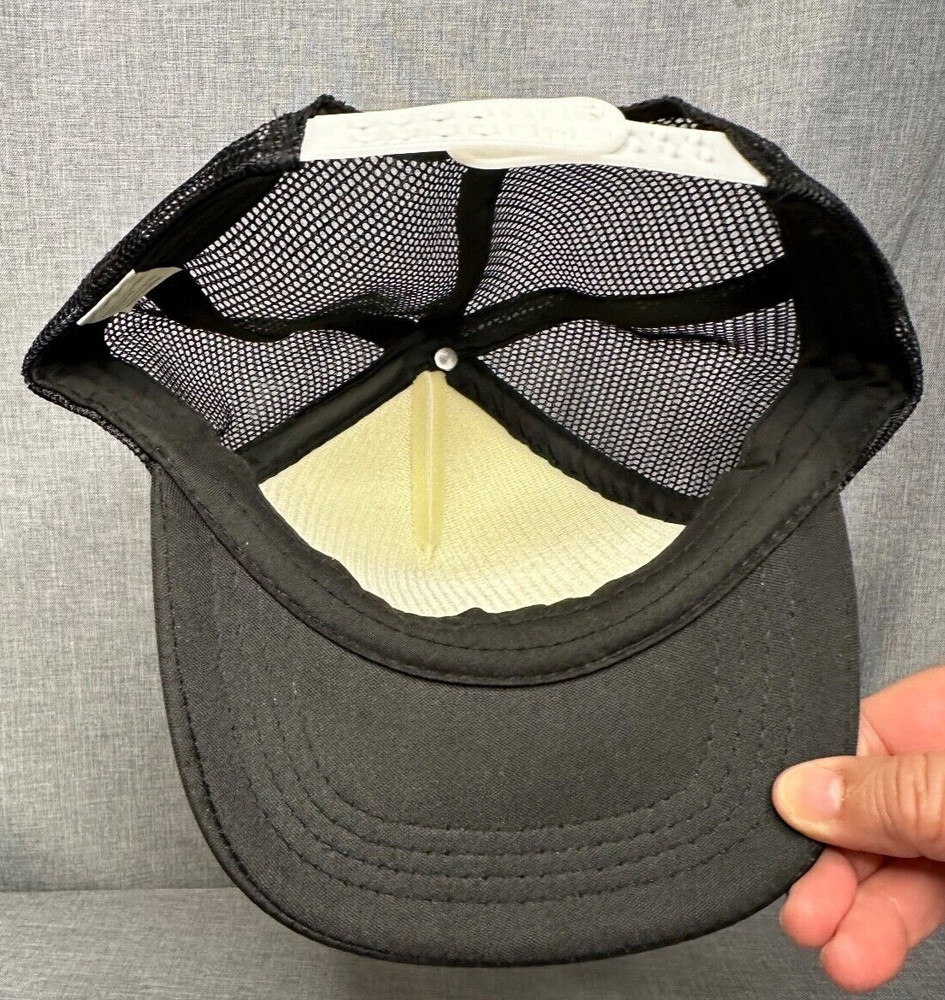 Kids Side Kick Snapback Trucker Hat Black White