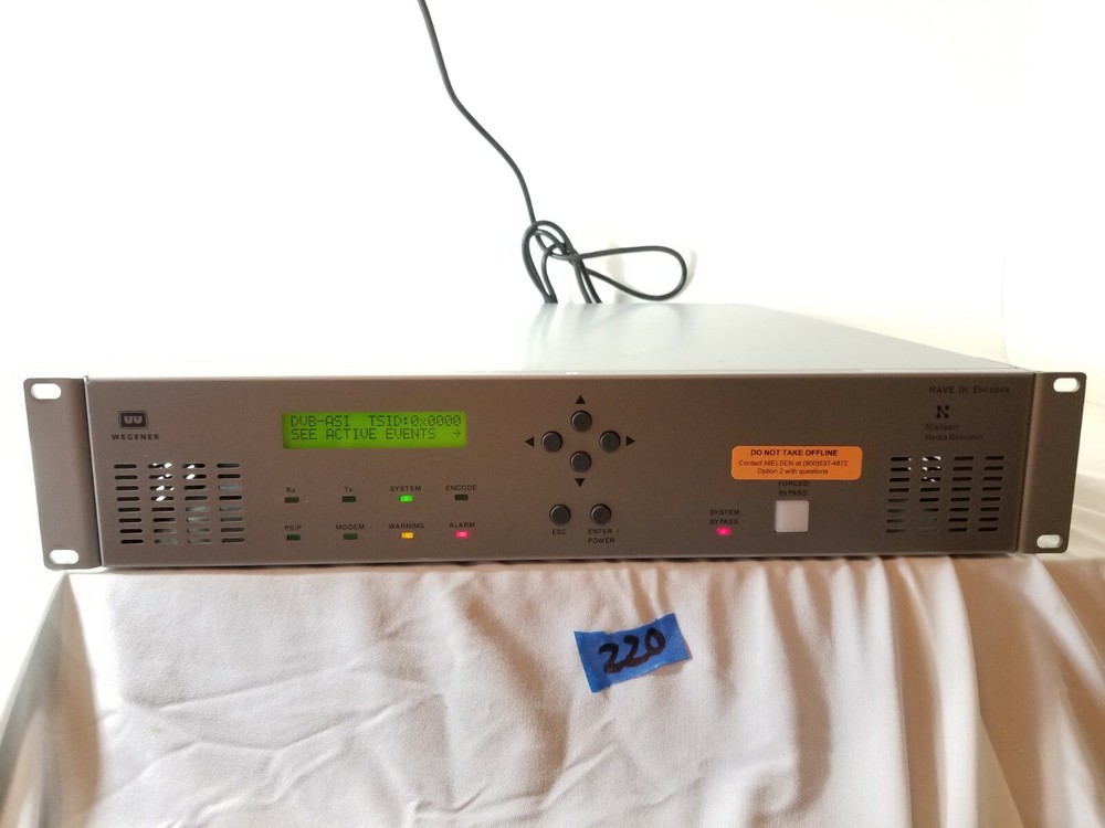 Nielsen WEGENER NAVE IIC 002 ENCODER Rack Mount Silver #220