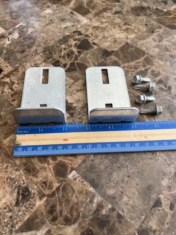 Garage Door Vertical Step Plate / Interior Lift Handle 2 pack PLUS Hardware New