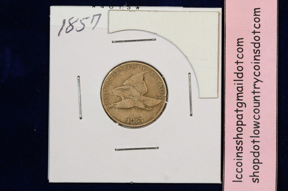 1857 Flying Eagle Cent 4GTS