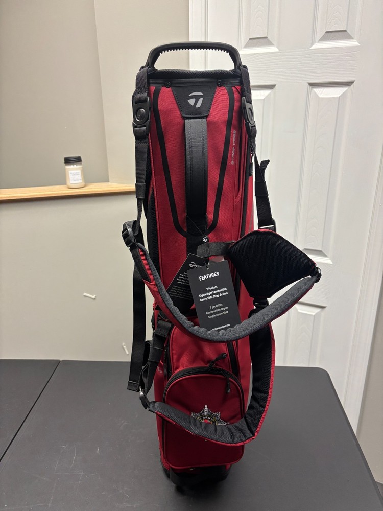 NEW WITH TAGS TAYLORMADE FLEXTECH STAND BAG - RED