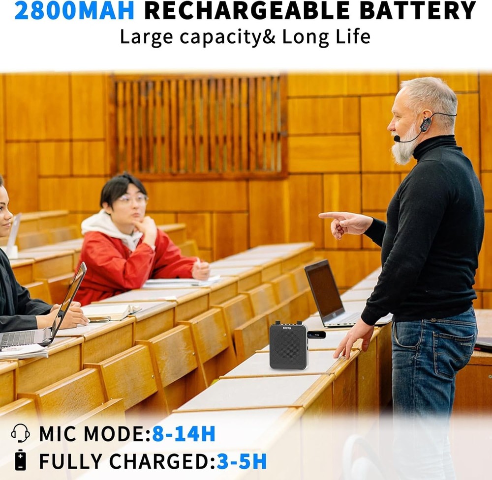 30W Personal PA System with Bluetooth & Wireless Mic – Ideal for Presentations