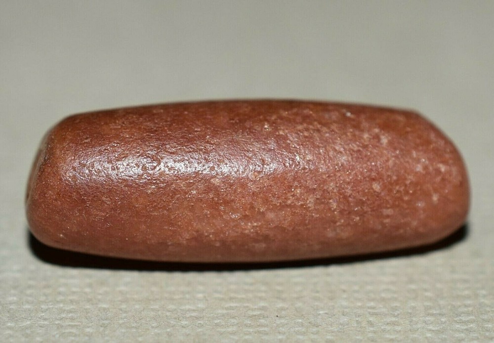 Ancient Excavated Carnelian Agate Stone Bead Collected From Mali, African Trade