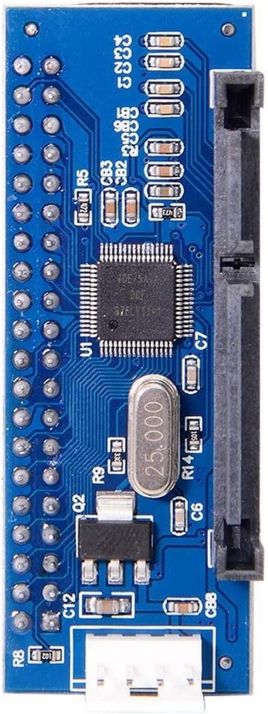 Cablecc IDE/PATA 40Pin Disk to SATA Female Blue