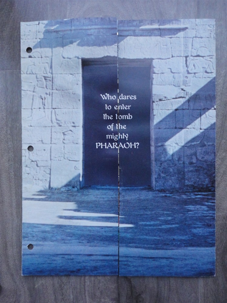 Pharaoh Pinball Machine Flyer Original Williams Brochure