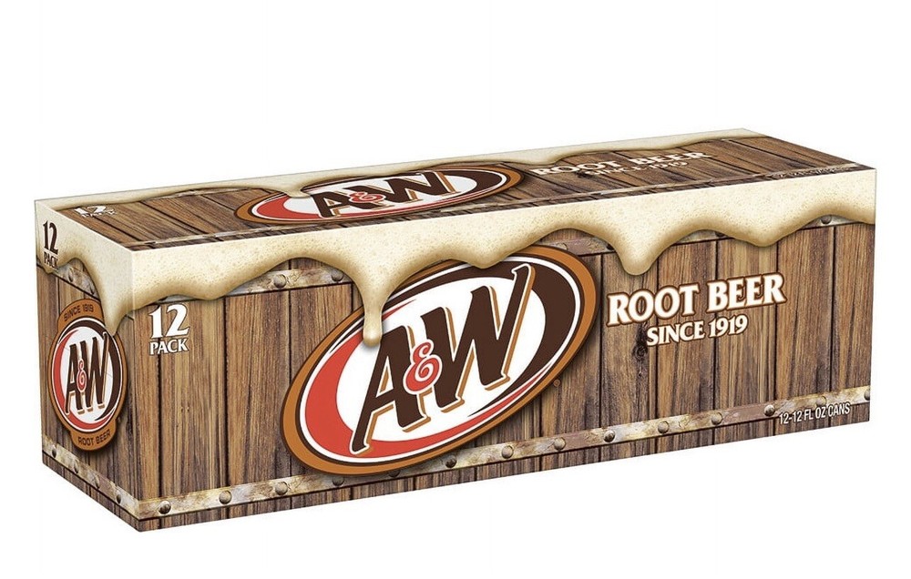 A&W Root Beer Soda Pop, 12 fl oz, (12 Pack Cans)