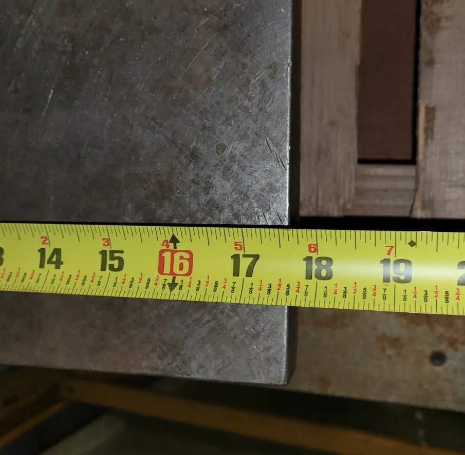 30" Long x 17.5" W Cast Iron Surface Plate/Layout Table 1-1/2" Surface Thickness