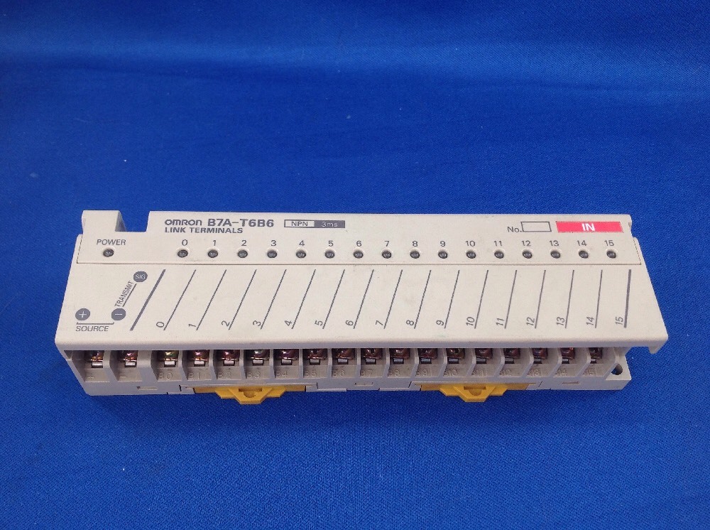 Omron PLC  INPUT B7A-T6B6 Link Terminals NPN  3ms Fast Post From UK