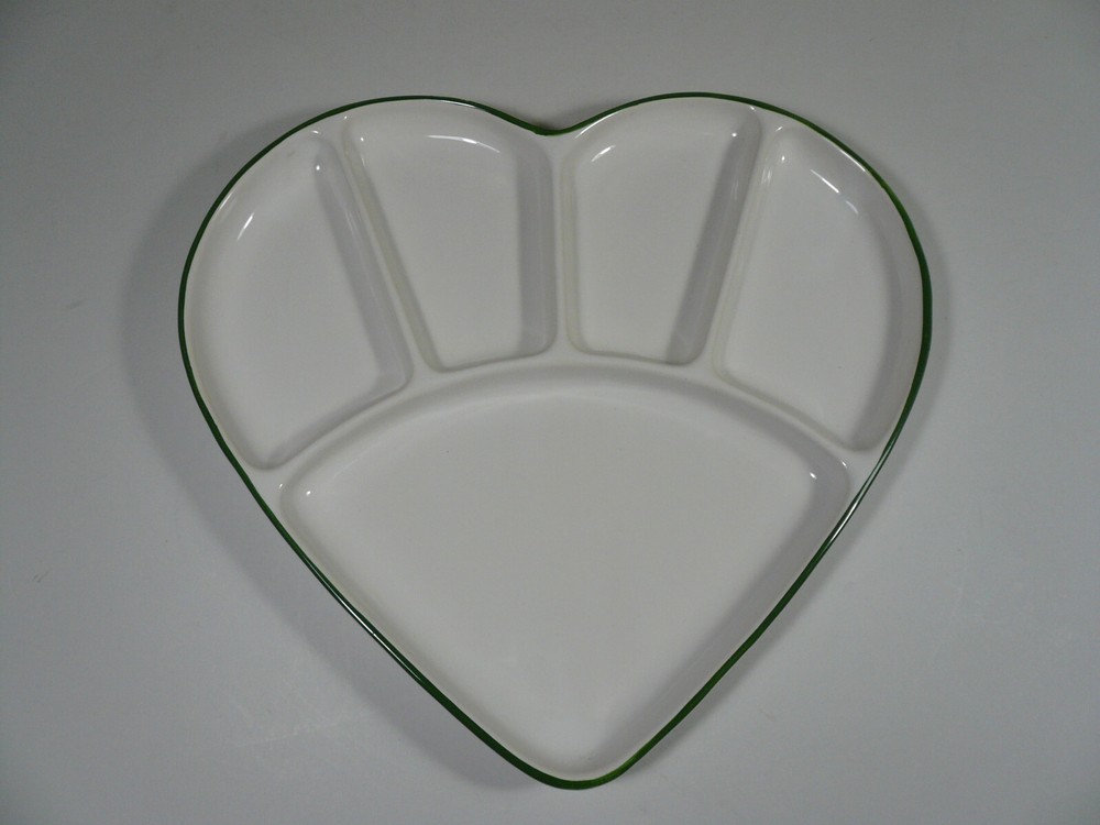 Weachtersbach Germany Heart Shaped Divided Candy Nut Dish