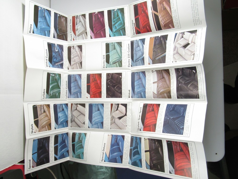 1966 BUICK COLOR GUIDE Interior Exterior Paint