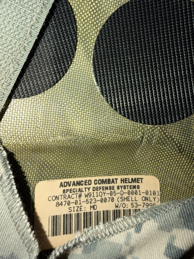 SPECIALTY DEFENSE SYSTEMS SOF Warrior ACH Advanced Combat Helmet Medium EUC