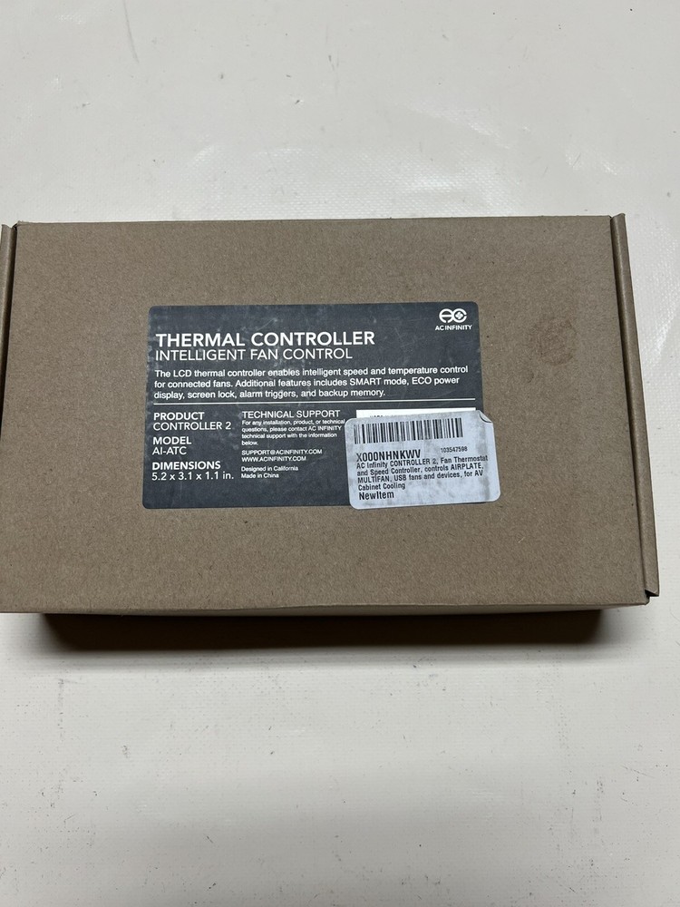 AC Infinity Controller 2 AI-ATC Intelligent Thermal and Speed Fan Controller NEW