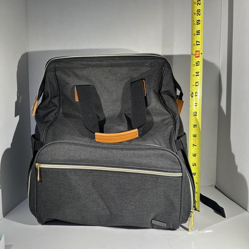 Teamoy Grey Brest Pump Large Backpack diaper bag