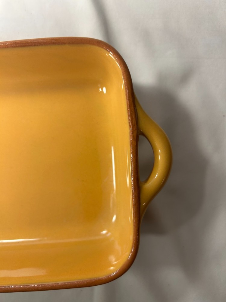 World Market Ceramic Rectangular Baking Dish Oven & Dishwasher Safe Yellow