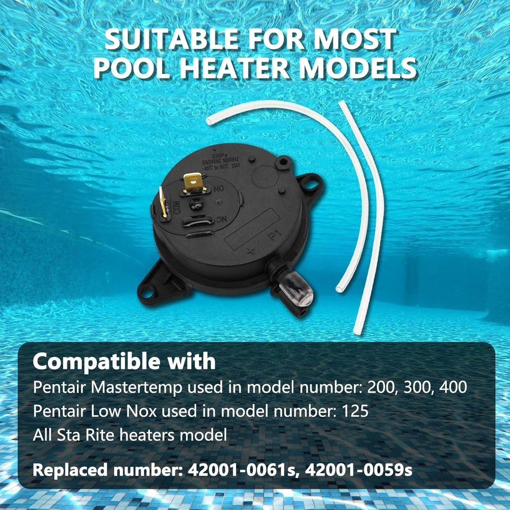 Pool Heater Air Flow Pressure Switch Replacement