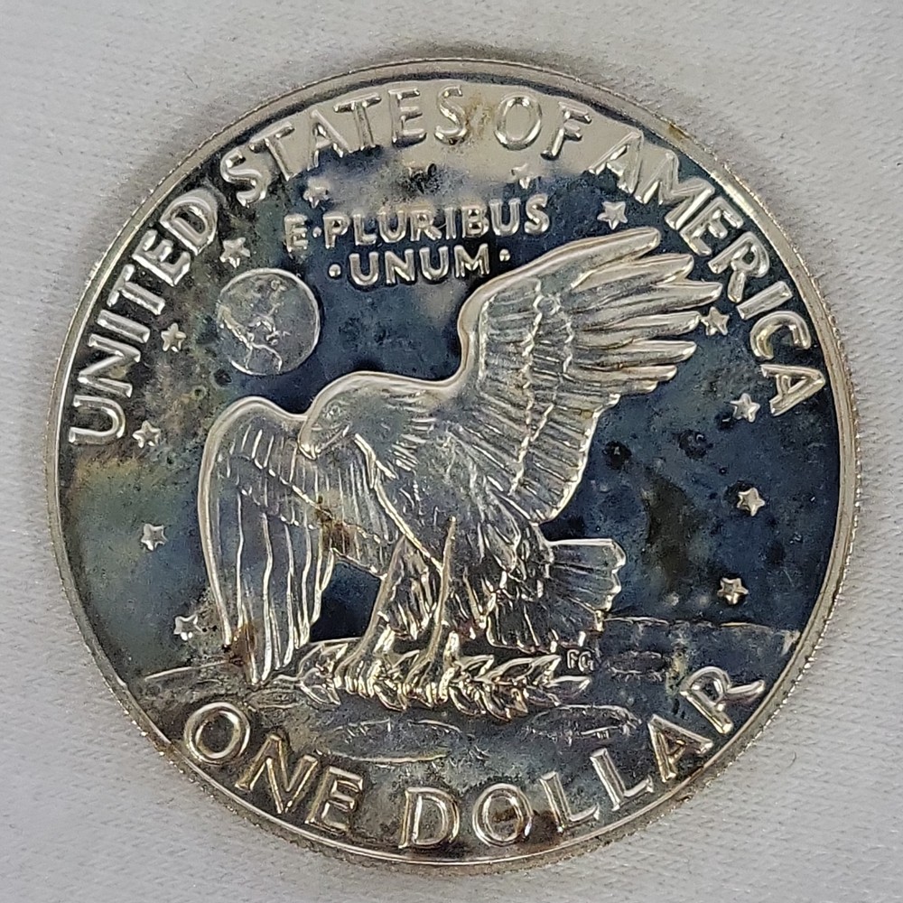 1974 S Proof Eisenhower Silver Dollar with Cam