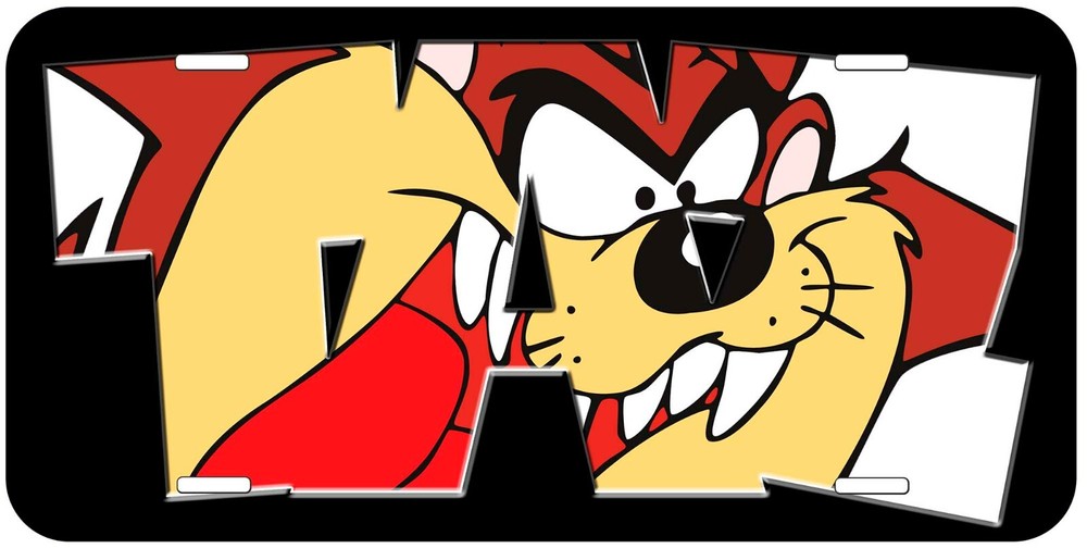 Taz Devil Aluminum Car License Plate TAG03