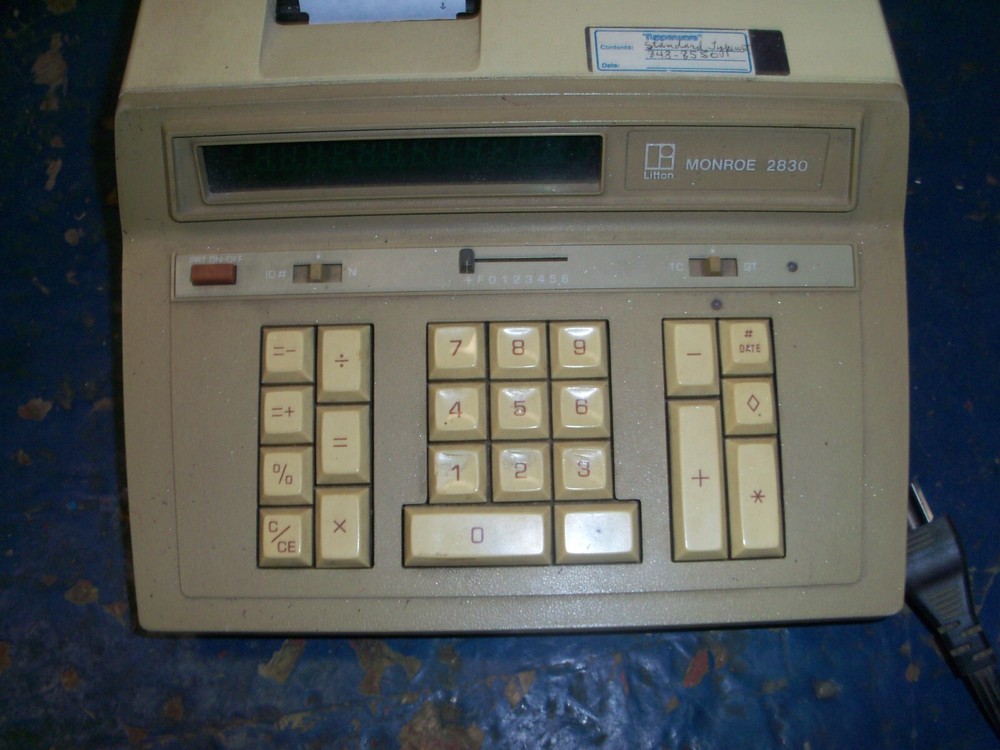 Vintage Monroe 2830 Printing Calculator, Tested, Works