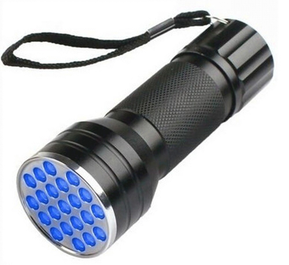 Techtongda Ultraviolet flashlight Morpilot UV 21 Leds Flashlight Ultraviolet Bla
