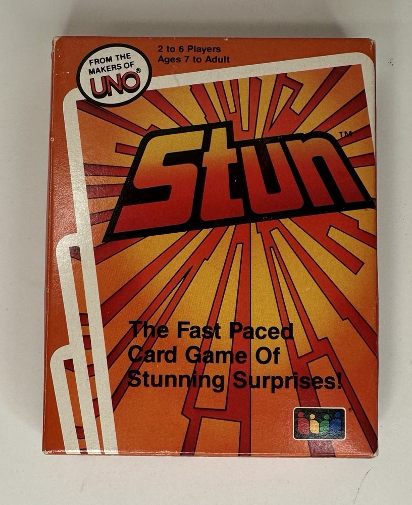 Stun Card Game Complete 1986 Great Condition