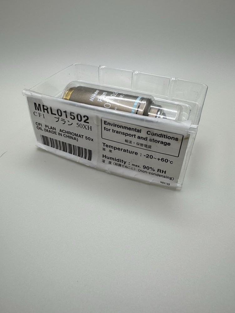 Nikon Plan 50x Oil Microscope Objective Lens (NEW Never Opened)