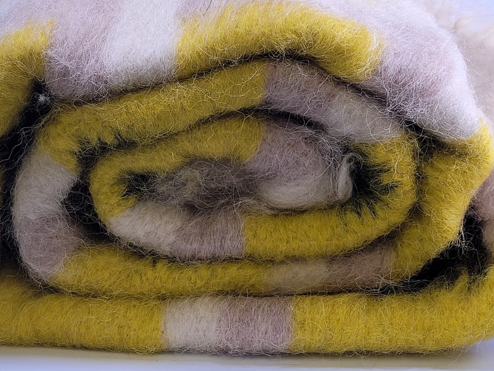 Multicolors Wool Throw Blanket Warm Winter Size 50x60 In