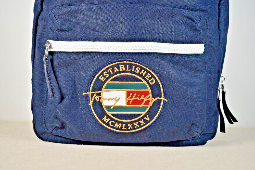 Tommy Hilfiger Blue Canvas Back Pack