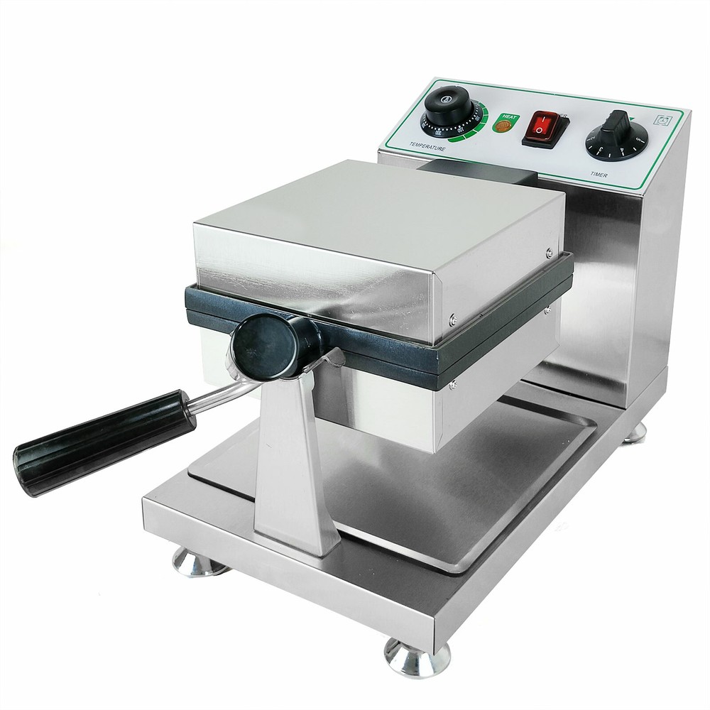 Commercial Waffle Maker Machine Stainless Electric Bubble Egg Cake Maker 1200W