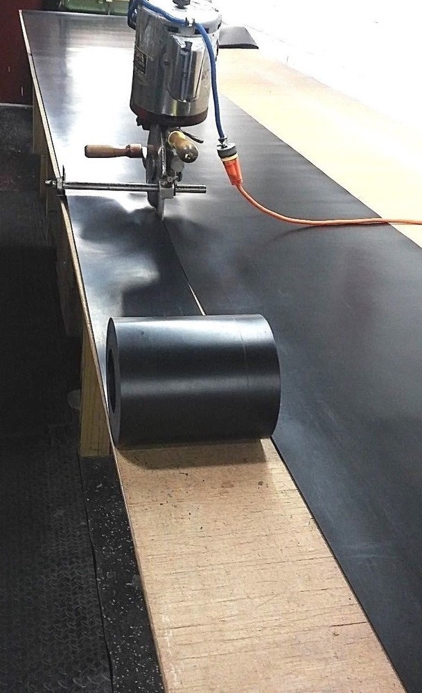 Neoprene Sheet Rubber Solid Strip 1/8" Thick x 12" W x 10-Foot Roll 60 Duro