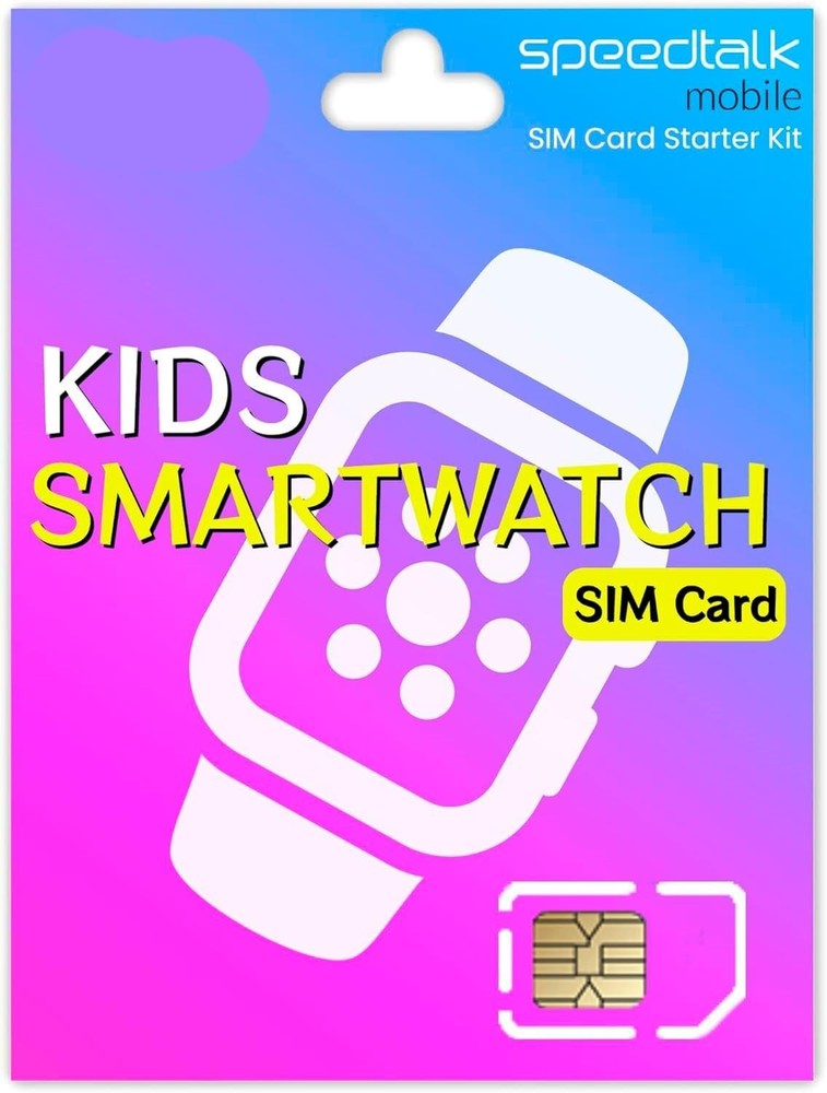 Secure Smartwatch SIM Card Starter Kit with Global Coverage - Activate Anytime
