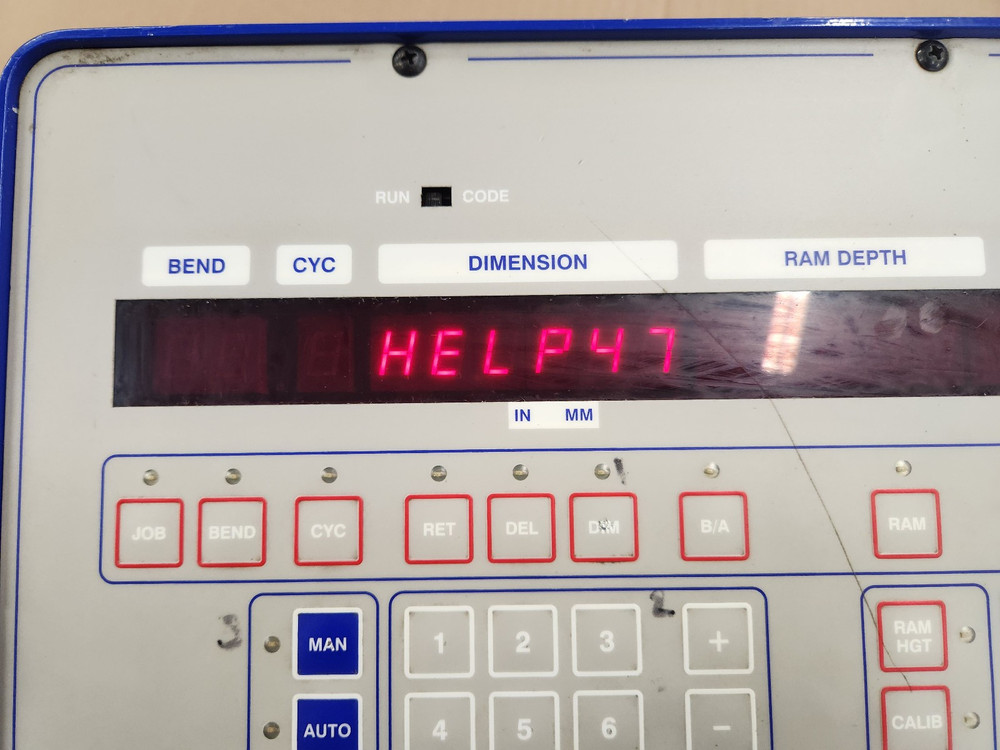 Automec CNC150 Autogauge Control Panel