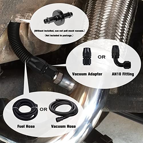 Universal Stainless Steel E-VAC Scavenger Kit includes T304 SS E-VAC fitting