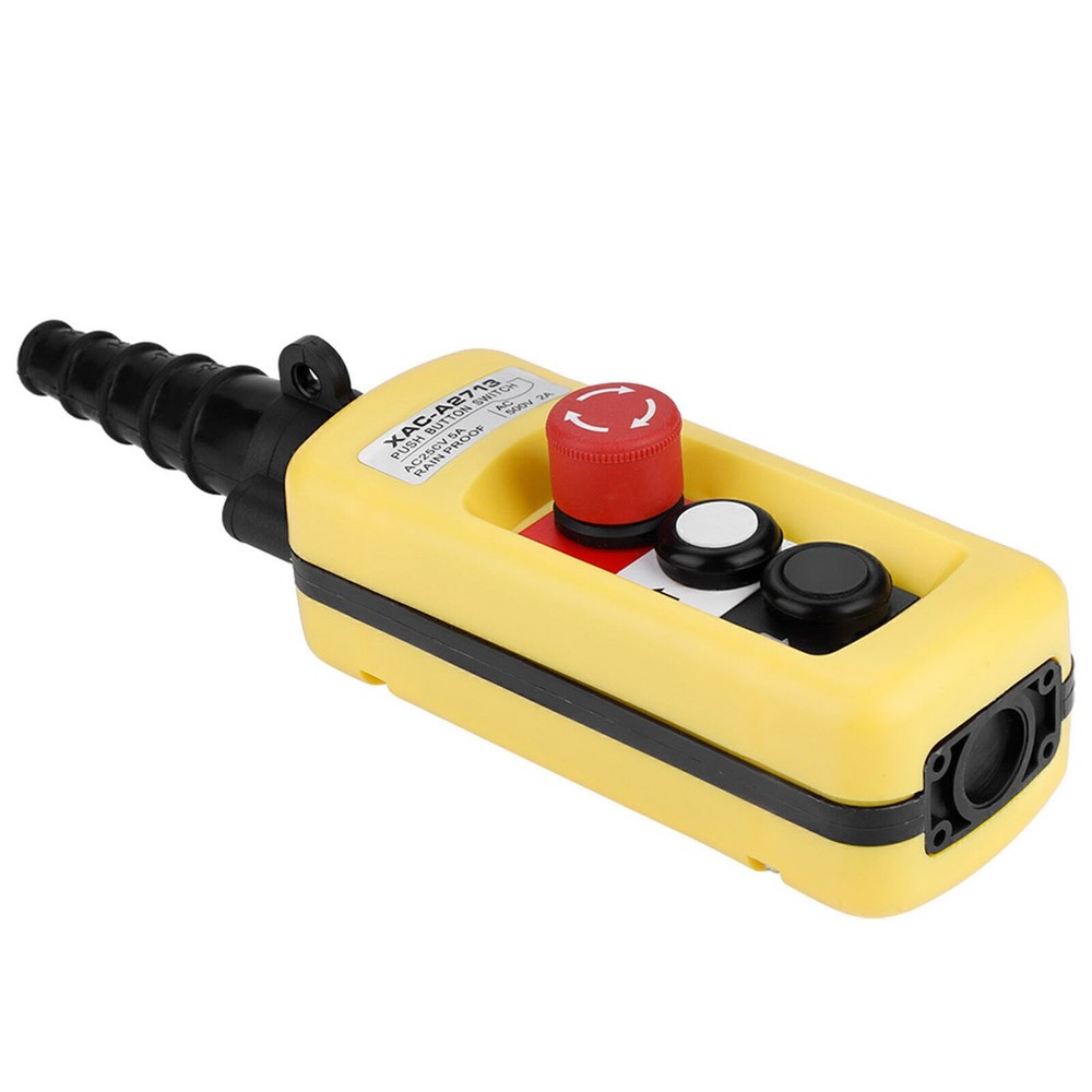 Crane Chain Hoist Push Button Switch Lifting Pendant Controller with Emergency