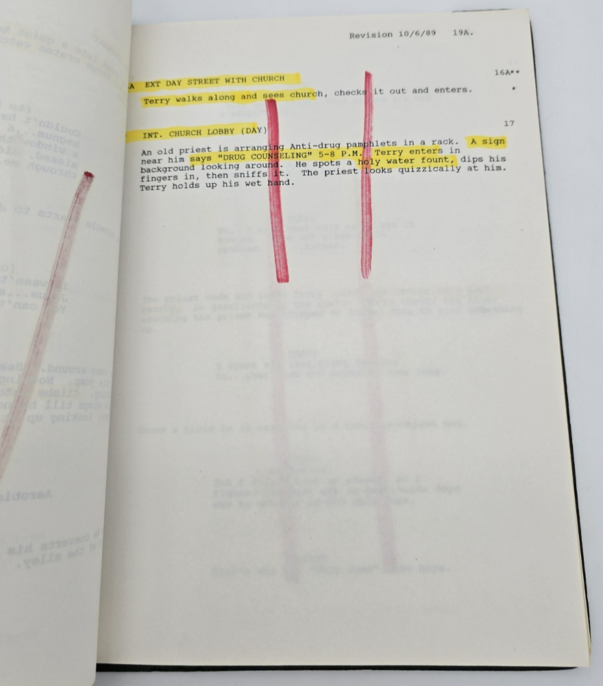 ALMOST AN ANGEL / Paul Hogan 1989 Move Script Screenplay, perform God's work