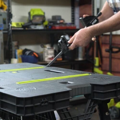 Ryobi Folding Table with Two Clamps
