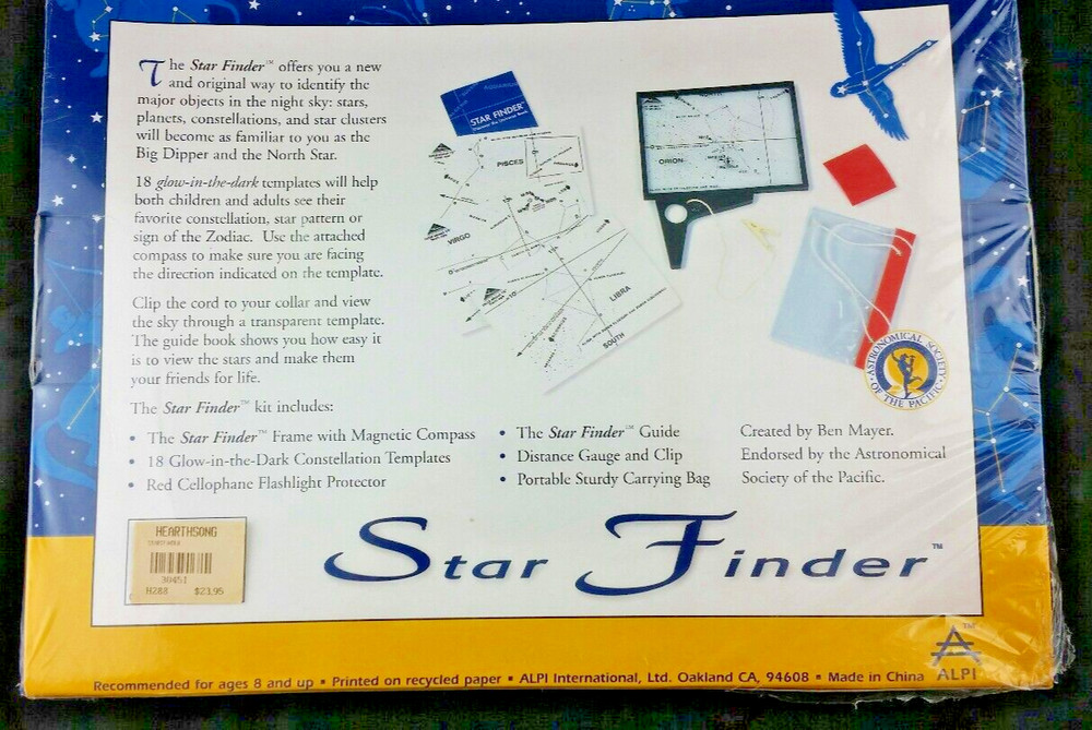 Alpi STAR FINDER KIT Identify Constellations & Planets NEW Sealed
