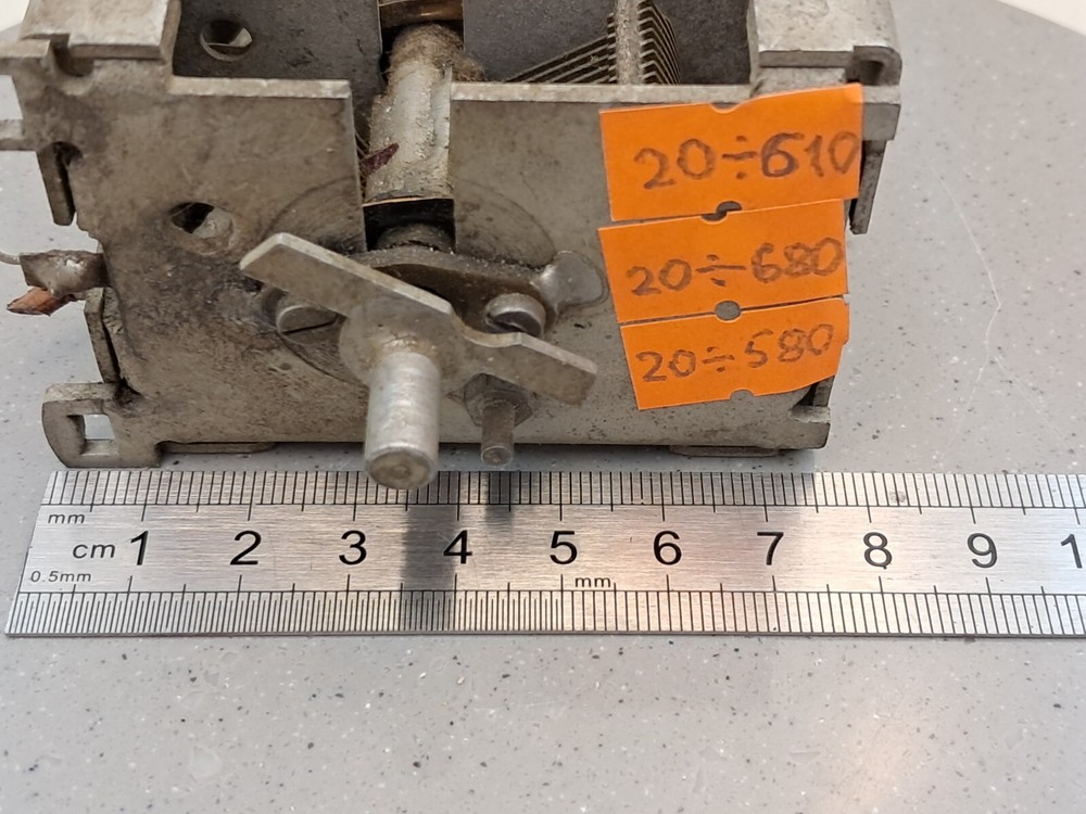 Variable capacitor - Tree-section capacitor - used - HAM Radio