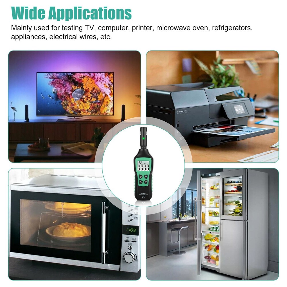 Radiation Dosimeter Detector Counter Geiger Electromagnetic Field Tester