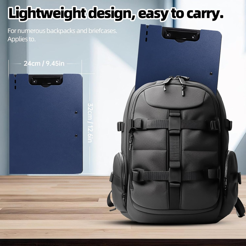 Clipboard Folder, A4 Foldable Clipboard with Horizontal and Vertical Double Meta