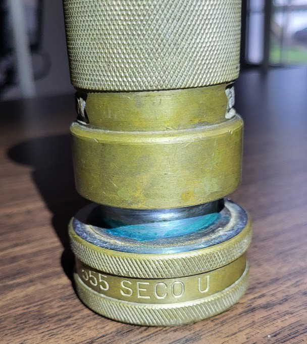 Vintage SECO 555 Brass Fire Hose Nozzle 2"