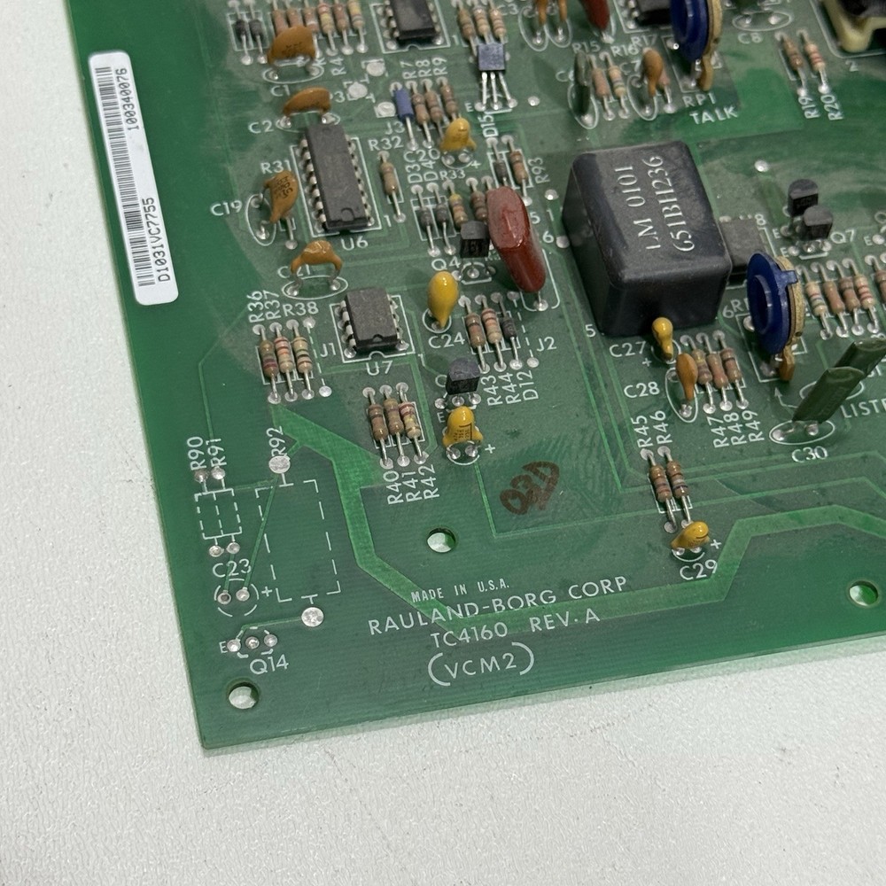 Rauland Borg TC4160 Rev. A VCM2 Circuit Board Control Module Intercom System