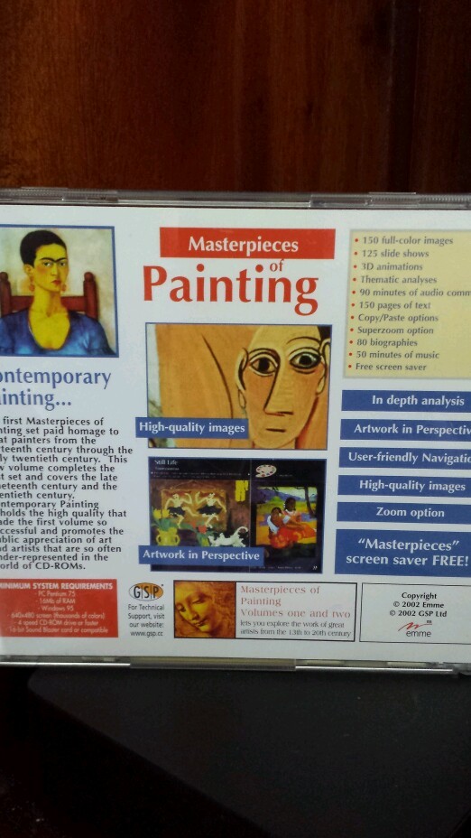 Masterpieces of contemporary Painting PC PROGRAM