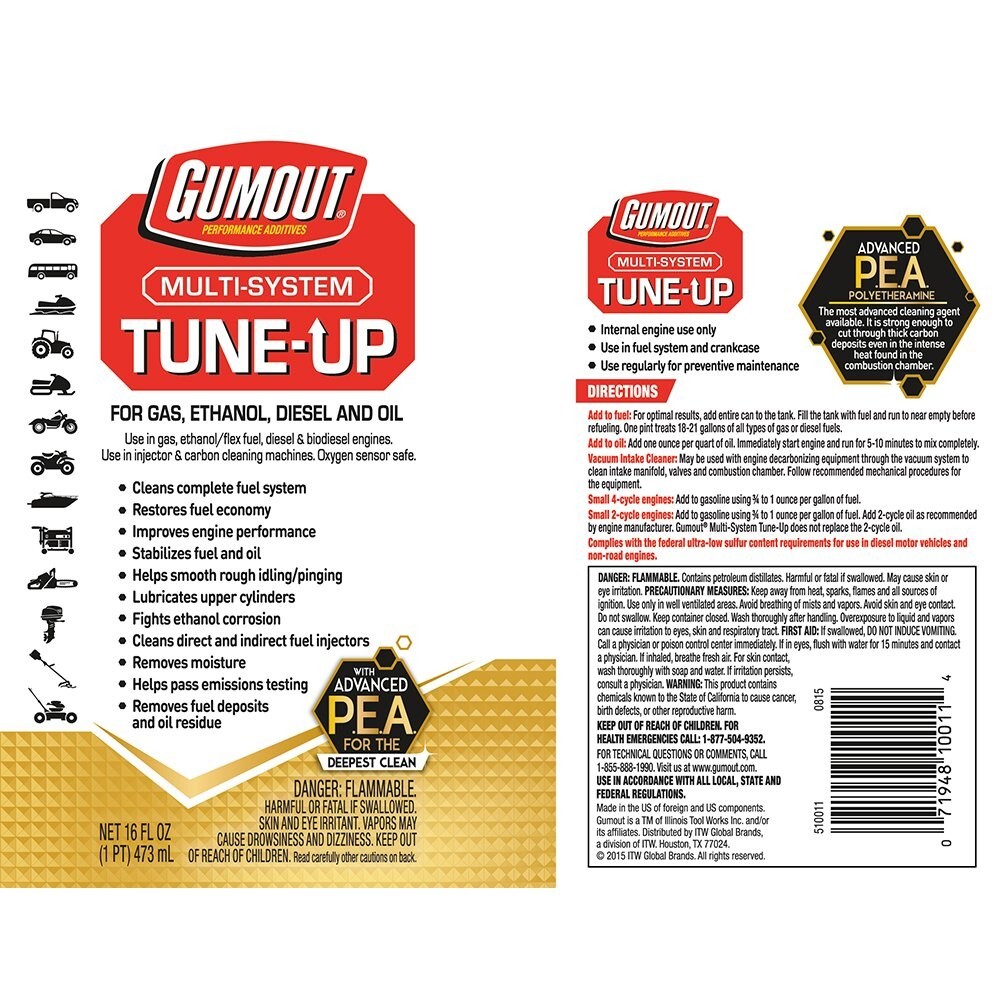 Gumout 510011 Multi-System Tune-Up, 16 oz.