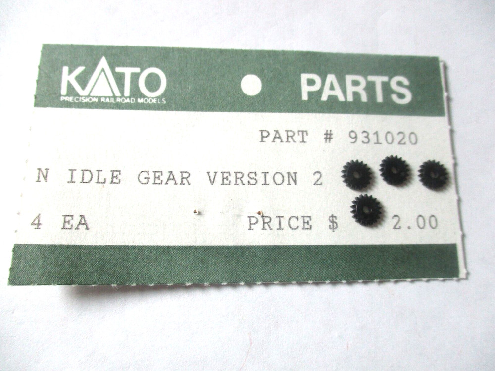 Kato # 931020 Idle Gear Version 2 4 Each N-Scale