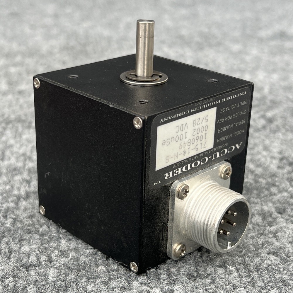 Accu-Codder 715-1*-N-S Incremental Shaft Encoder Used