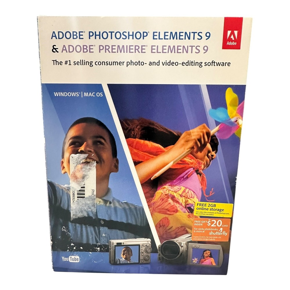 Adobe Photoshop Elements 9 & Adobe Premiere Elements 9 - Upgrade for PC, Mac