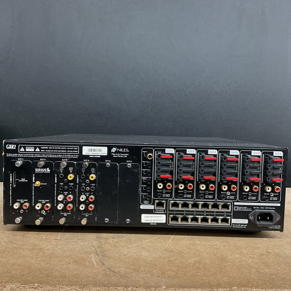 Niles Modular Multizone Receiver GXR2 & Modules Bundle - Tested Working No Cable