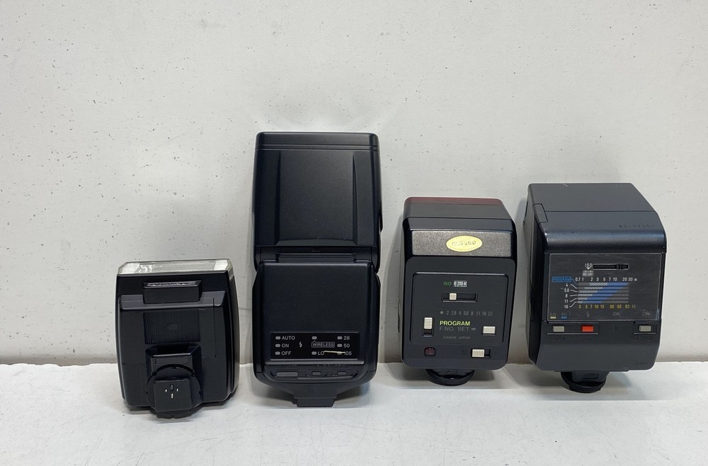 Lot of 6 Assorted Camera Flashes