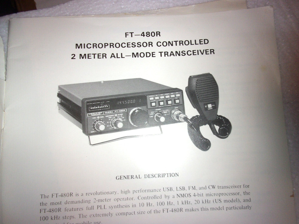 Yaesu FT-480R manual